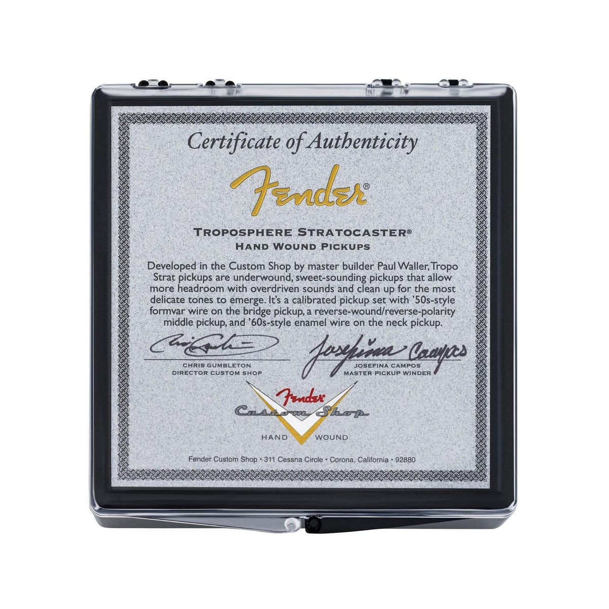 FENDER Josefina Handwound Troposphere Stratocaster® Pickups