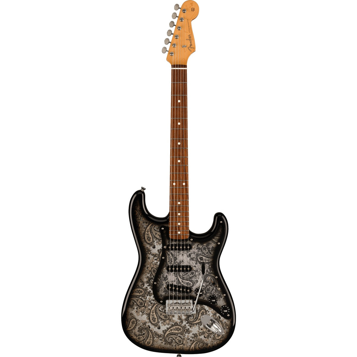 Fender Limited Black Paisley Stratocaster, Rosewood Fingerboard - Black