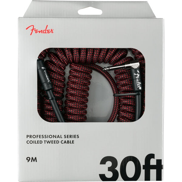 Fender Professional Coil Cable, 30' - Red Tweed