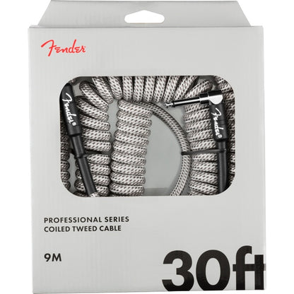 Fender Professional Coil Cable, 30' - White Tweed