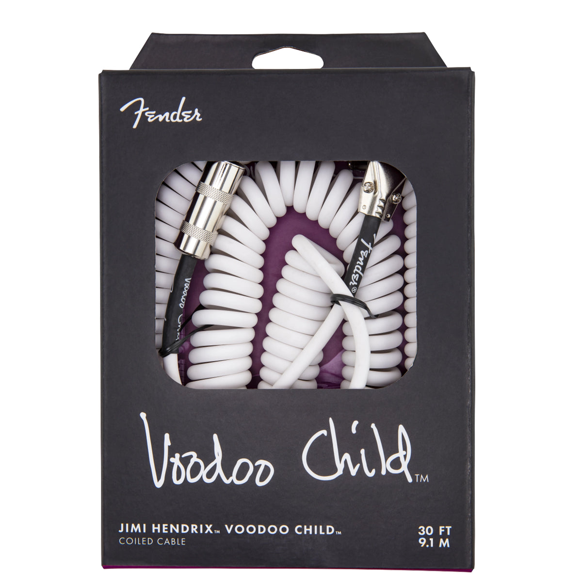 Fender Jimi Hendrix™ Voodoo Child™ Cables, 30' - Blanc