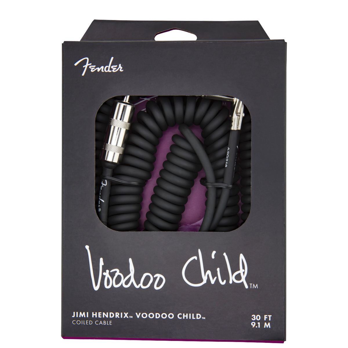 Fender Jimi Hendrix™ Voodoo Child™ Cables, 30' - Noir