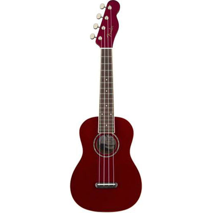 Fender Zuma Concert Ukulele, Walnut Fingerboard, Candy Apple Red