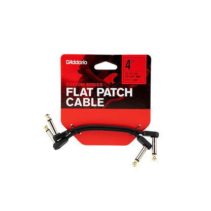 D'ADDARIO Câbles patch plats – connecteurs coudés décalés, 4 pouces (10 cm)