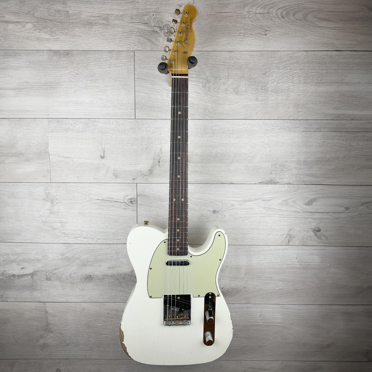 FENDER Custom Shop 1963 Telecaster Relic, 3A Rosewood Fingerboard, Aged Olympic White