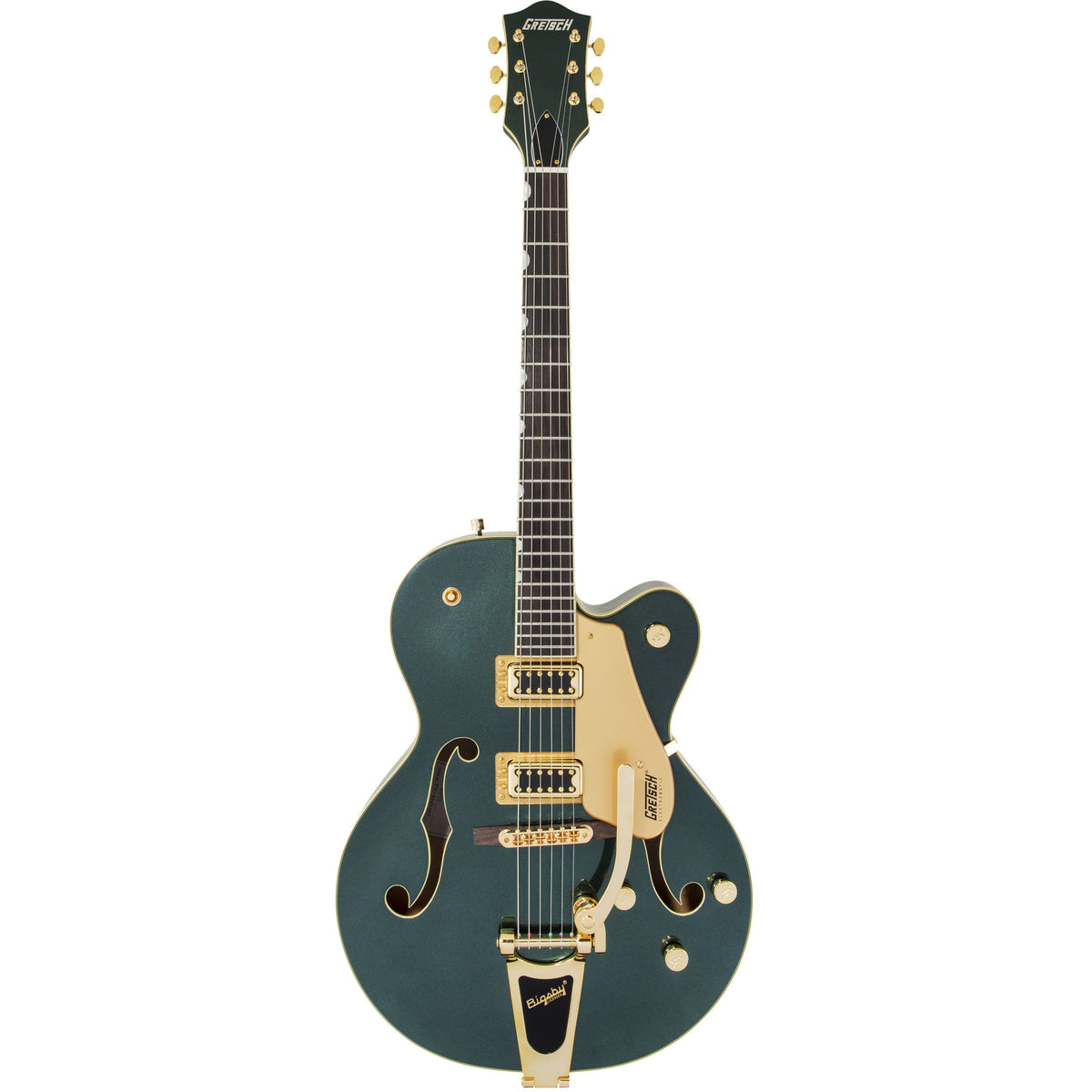 Gretsch G5420TG LIMITED EDITION ELECTROMATIC HOLLOW BODY SINGLE-CUT WITH BIGSBY AND GOLD HARDWARE - Cadillac Green