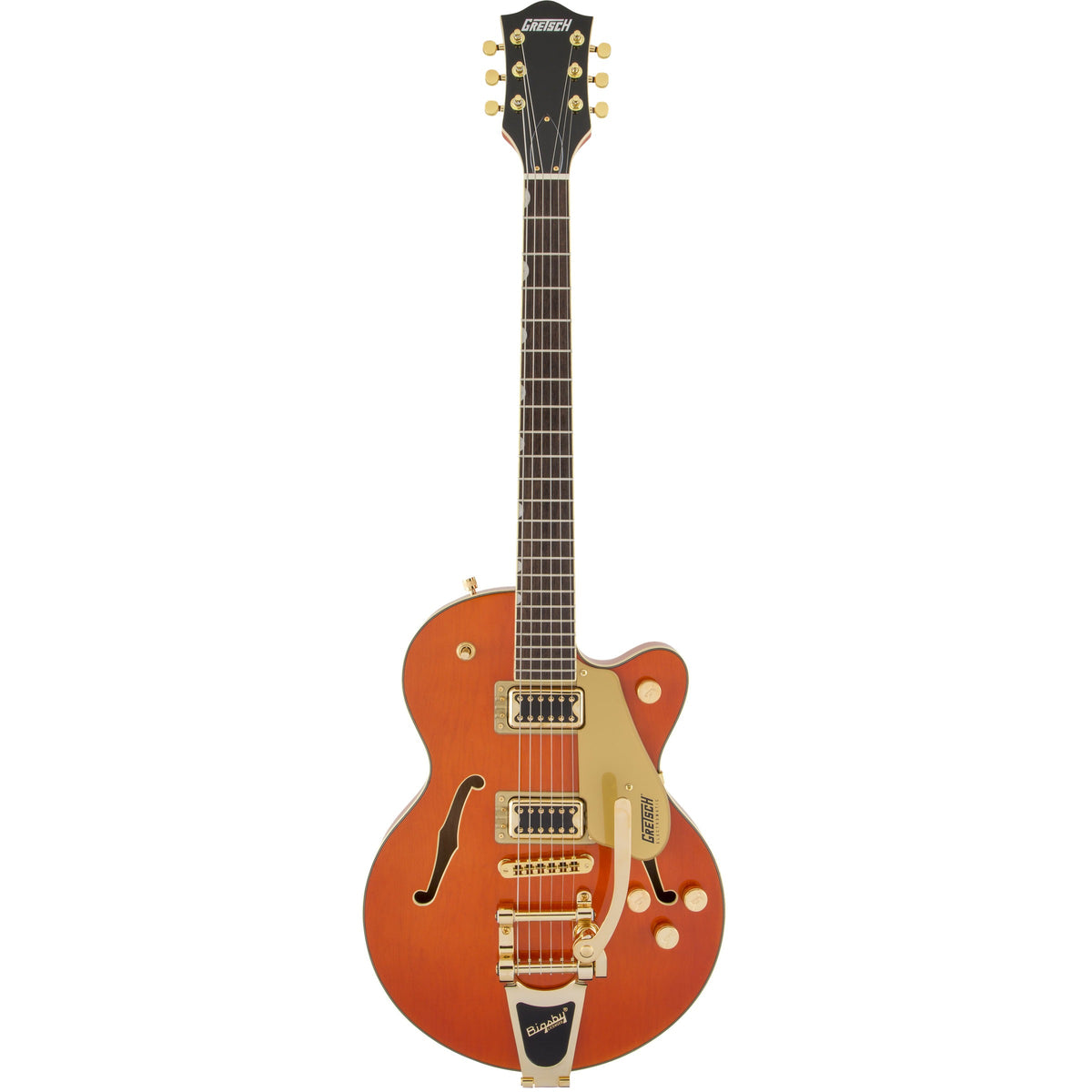 Gretsch G5655TG ELECTROMATIC CENTER BLOCK JR. SINGLE-CUT AVEC BIGSBY ET GOLD HARDWARE  Orange Stain