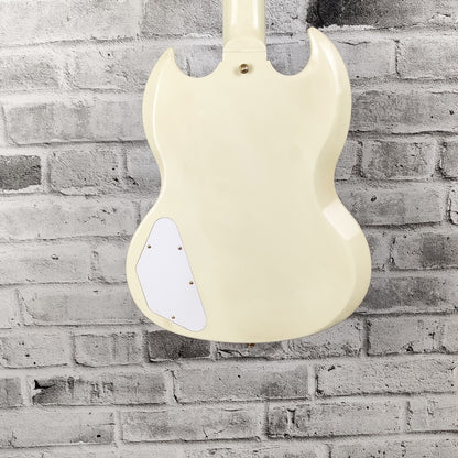 Gibson 1963 Les Paul Custom SG VOS Reissue w/ 3-Pickups, Ebony Fretboard and Maestro Trem - Classic White