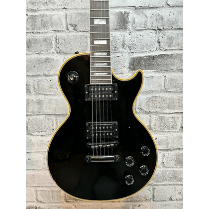 GIBSON Les Paul Custom Ebony Murphy Lab Aged Black Chrome