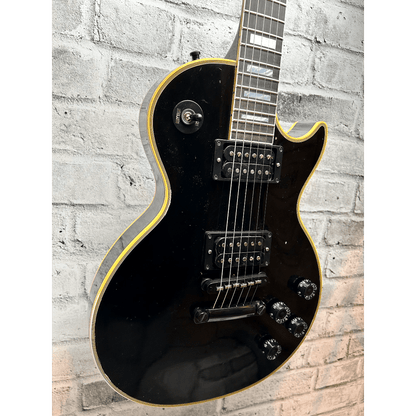 GIBSON Les Paul Custom Ebony Murphy Lab Aged Black Chrome