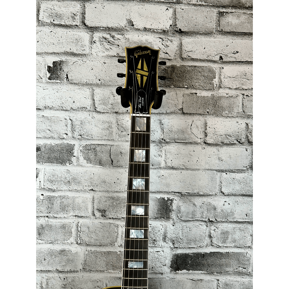 GIBSON Les Paul Custom Ebony Murphy Lab Aged Black Chrome