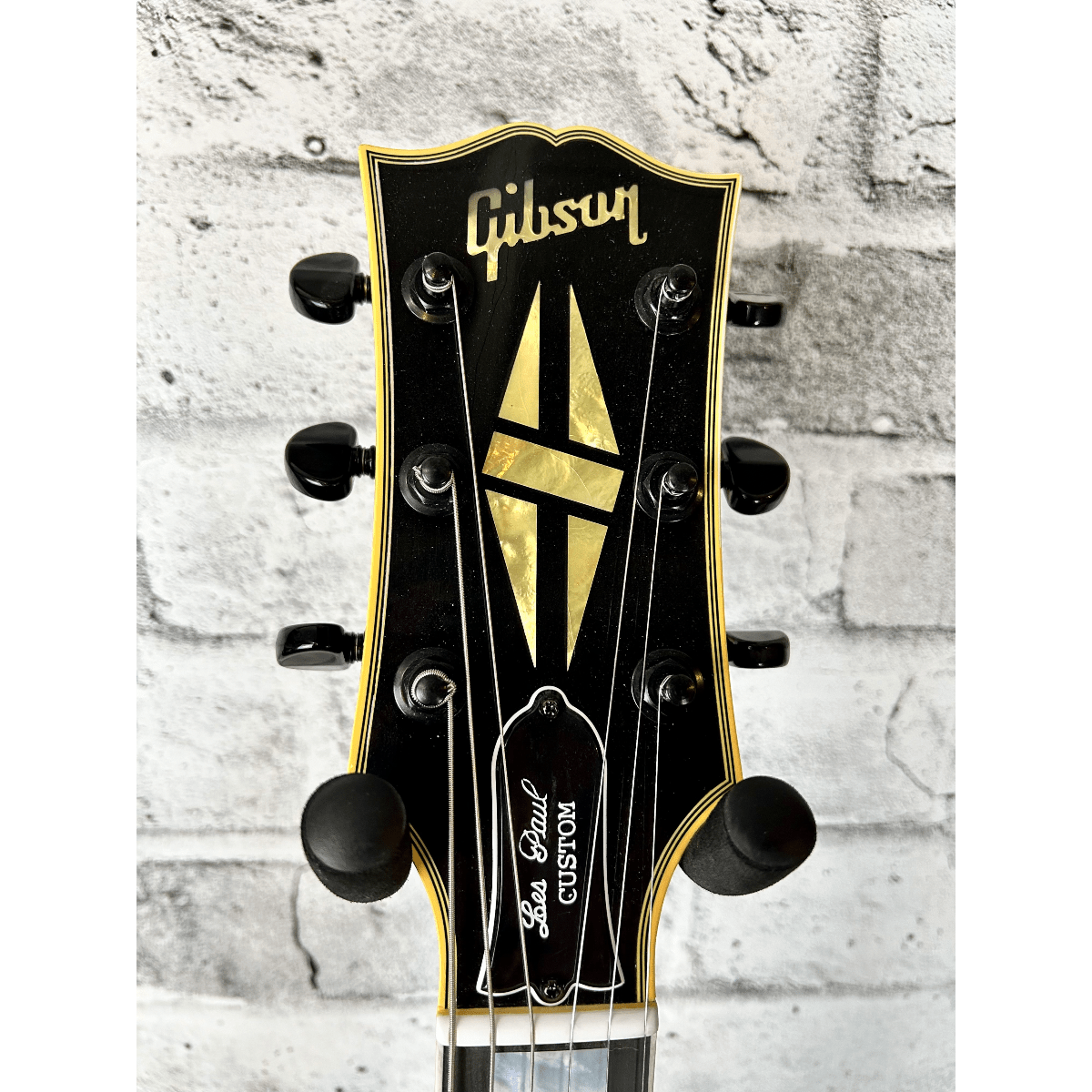 GIBSON Les Paul Custom Ebony Murphy Lab Aged Black Chrome