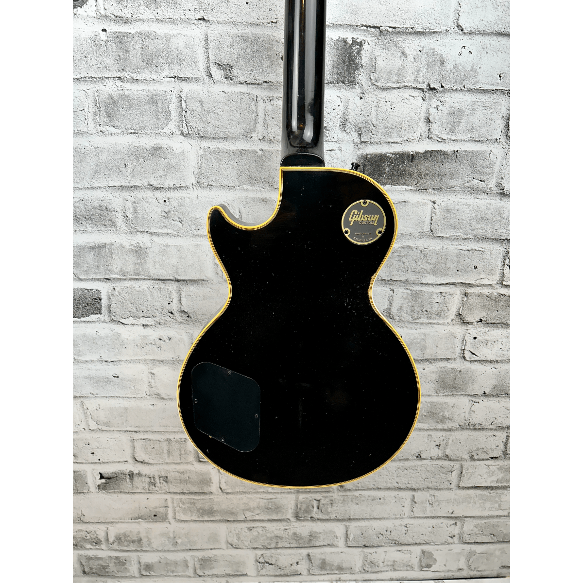 GIBSON Les Paul Custom Ebony Murphy Lab Aged Black Chrome