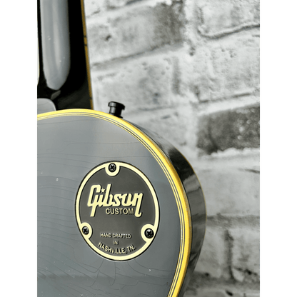 GIBSON Les Paul Custom Ebony Murphy Lab Aged Black Chrome