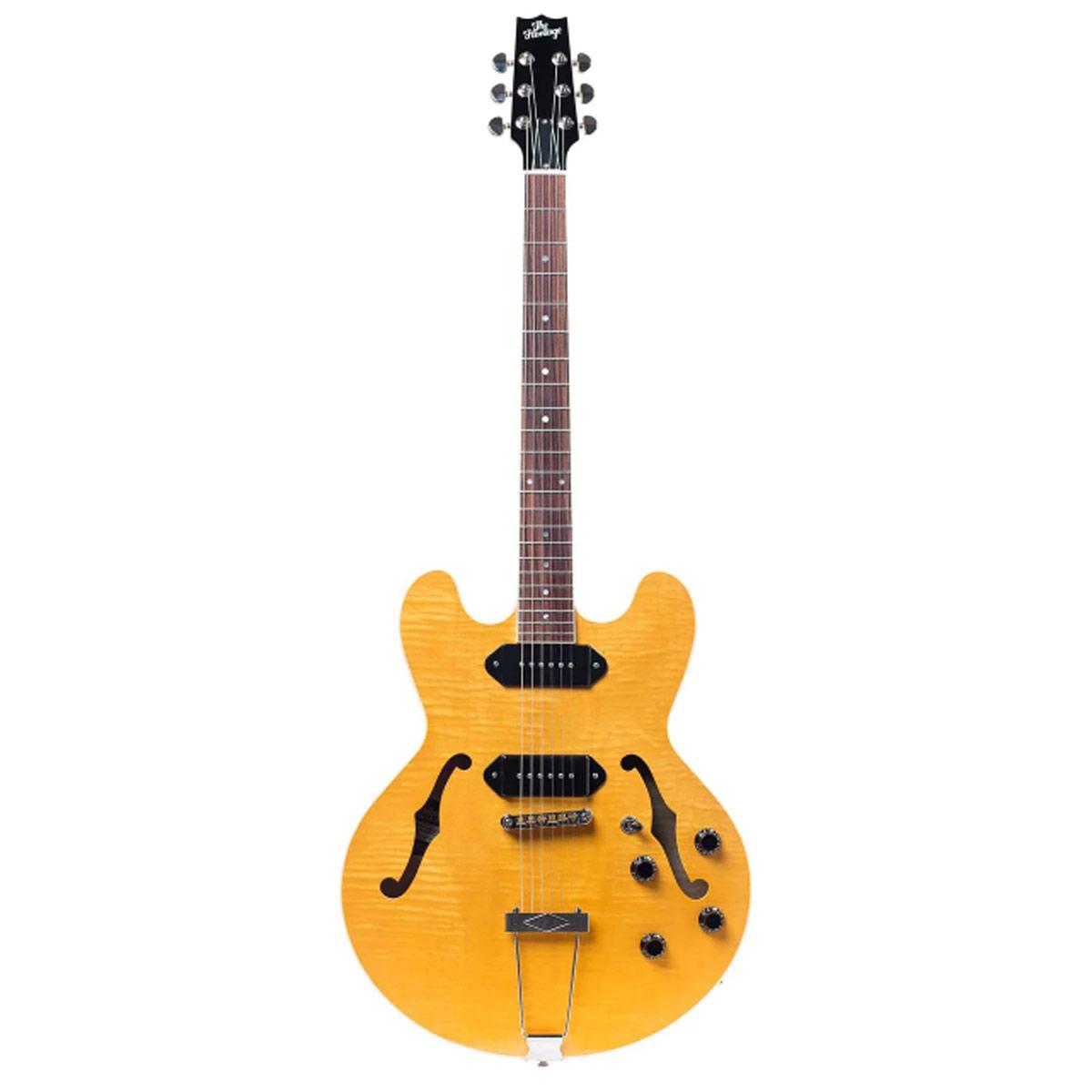 HERITAGE STANDARD H-530 HOLLOW ELECTRIC GUITAR WITH CASE – ANTIQUE NATURAL