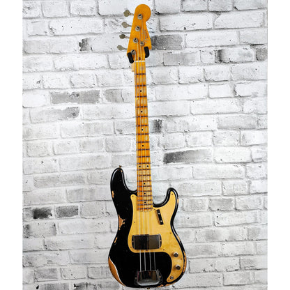 Fender Custom Shop '58 P Bass Heavy Relic, Maple Neck, Aged Black