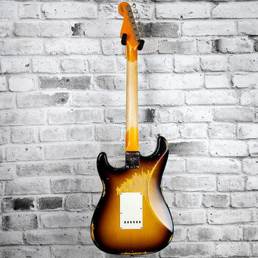 Fender Custom Shop '61 Strat Heavy Relic, Rosewood Fingerboard, Super Faded Aged 3-Color Sunburst
