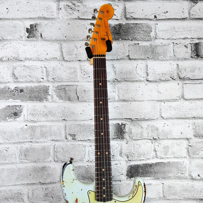 Fender Custom Shop '61 Strat Heavy Relic, Rosewood Fingerboard, Super Faded Aged Sonic Blue over 3-Color Sunburst