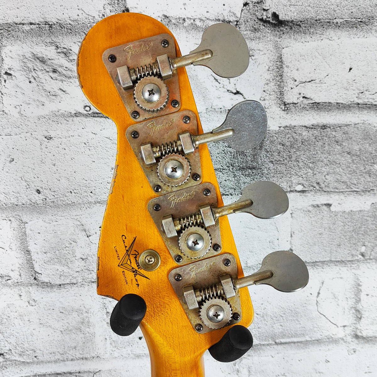 Fender Custom Shop Limited Edition Custom Jazz Bass Heavy Relic, Round-Lam Rosewood Fingerboard, Aged Black