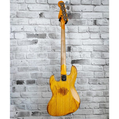 Fender Custom Shop Limited Edition - Limited Edition Custom Jazz Bass Heavy Relic, Round-Lam Rosewood Fingerboard, Aged Natural