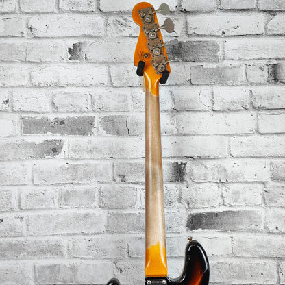 Fender Custom Shop Limited Edition Custom Jazz Bass Heavy Relic, Round-Lam Rosewood Fingerboard, Faded Aged 3-Color Sunburst