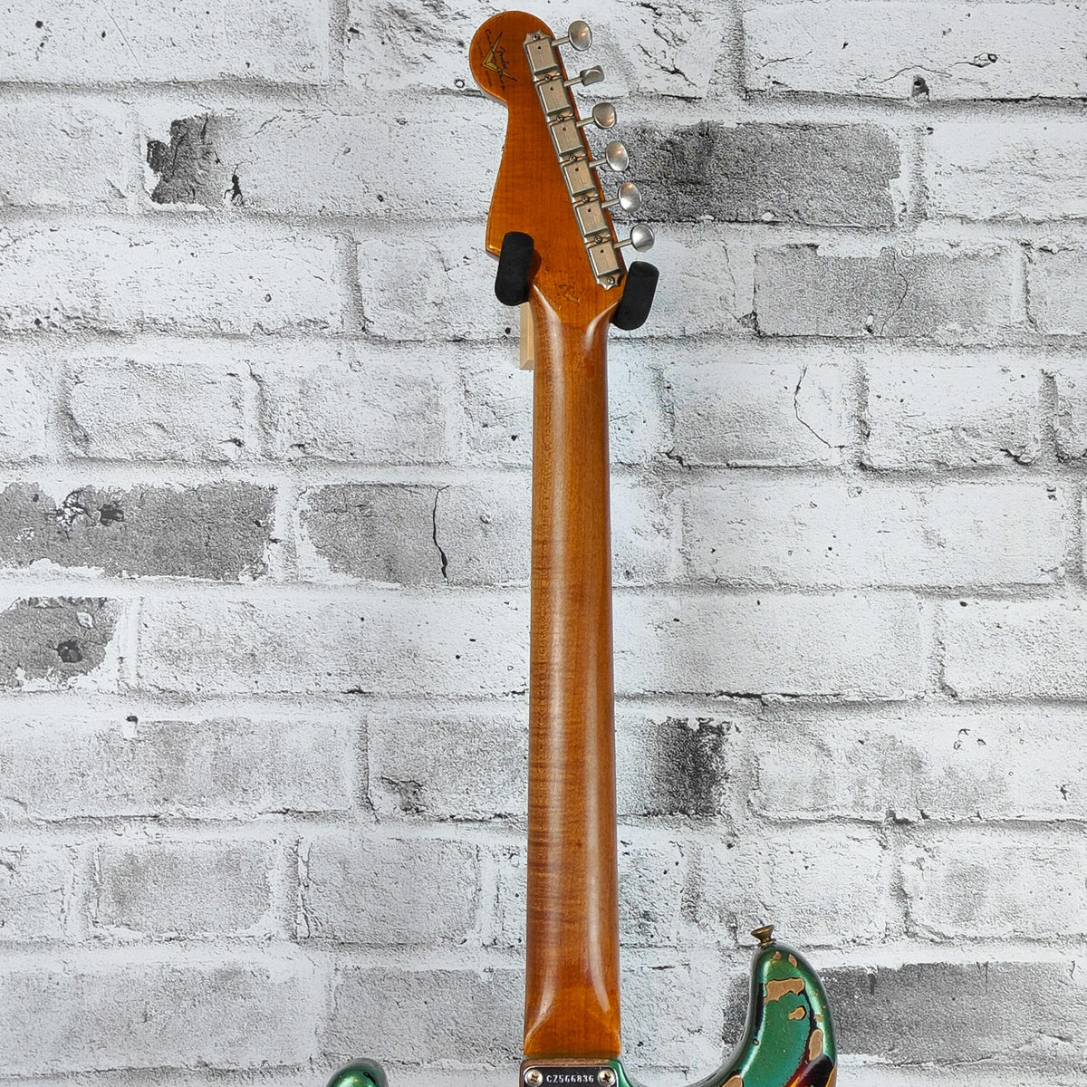 Fender Custom Shop Limited Edition Roasted ’61 Strat Super Heavy Relic, Flat-Lam Rosewood Fingerboard, Aged Sherwood Green Metallic over 3-Color Sunburst