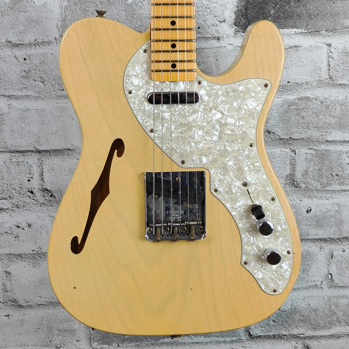 Fender Custom Shop 1968 Telecaster Thinline Journeyman Relic, Quartersawn Maple Neck, Aged Vintage Blonde