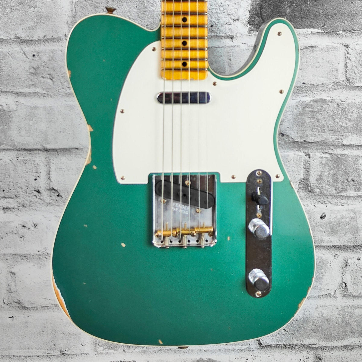 Fender Custom Shop '59 Tele Custom Relic, Maple Neck, Aged Sherwood Green Metallic