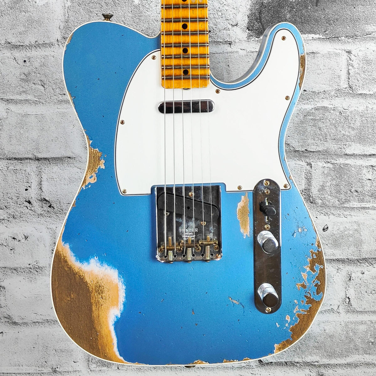 Fender Custom Shop 1965 Telecaster Custom Heavy Relic, Quartersawn Maple Neck, Aged Lake Placid Blue