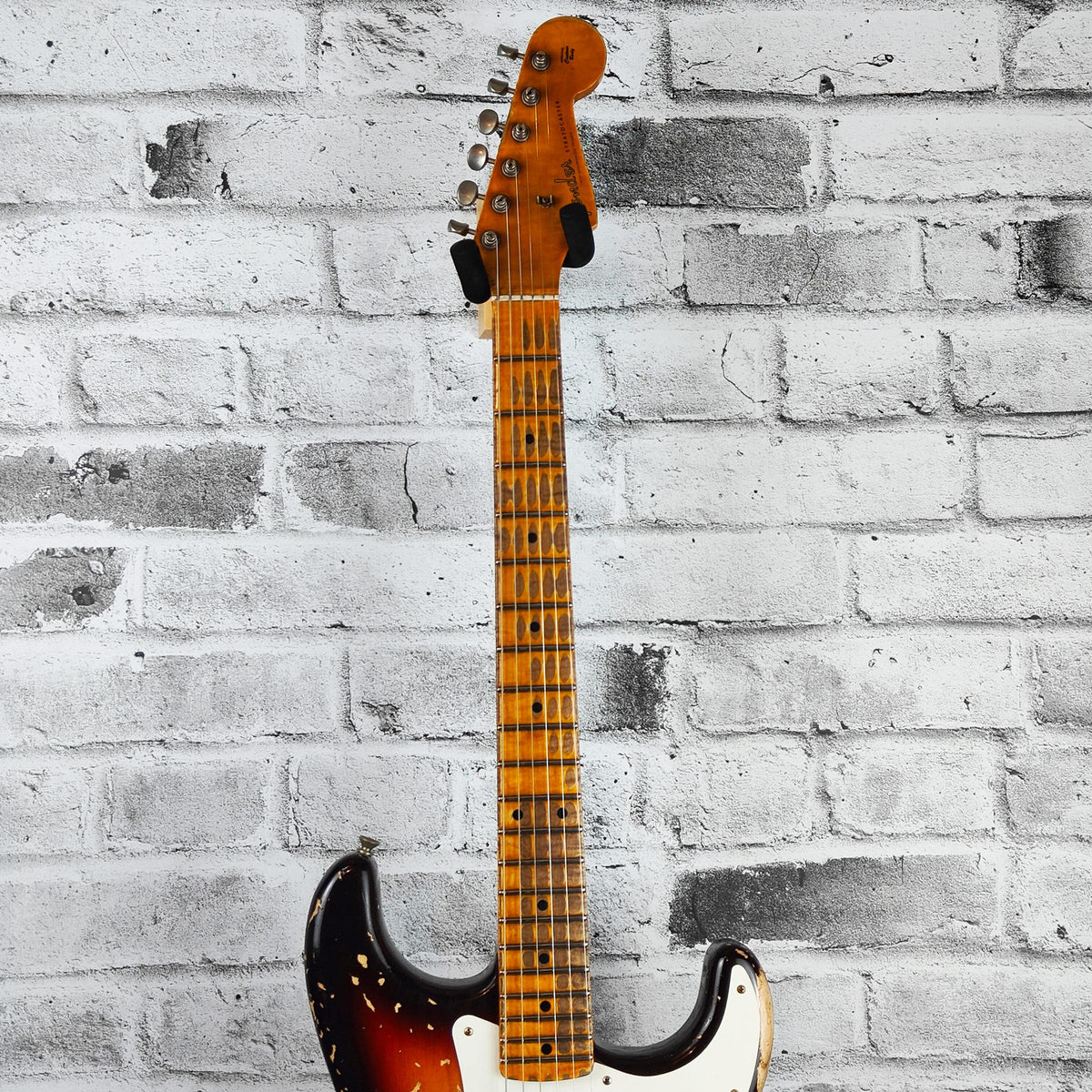 Fender Custom Shop Limited Edition Red Hot Strat Super Heavy Relic, Maple Fingerboard, Faded Aged Chocolate 3-Color Sunburst