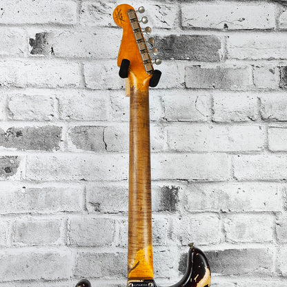 Fender Custom Shop Limited Edition Red Hot Strat Super Heavy Relic, Maple Fingerboard, Faded Aged Chocolate 3-Color Sunburst