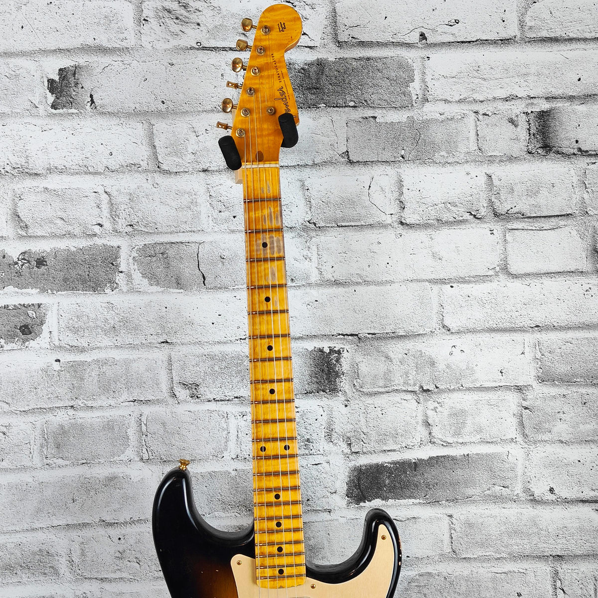 Fender Custom Shop Limited Edition - Limited Edition '55 Bone Tone Strat Relic, 2A Flame Maple Fingerboard, Wide-Fade 2-Color Sunburst with Gold Hardware