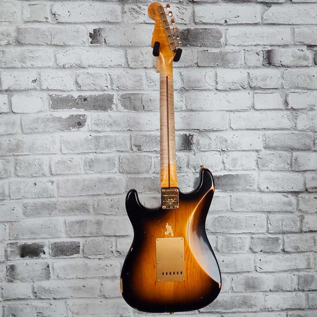Fender Custom Shop Limited Edition - Limited Edition '55 Bone Tone Strat Relic, 2A Flame Maple Fingerboard, Wide-Fade 2-Color Sunburst with Gold Hardware