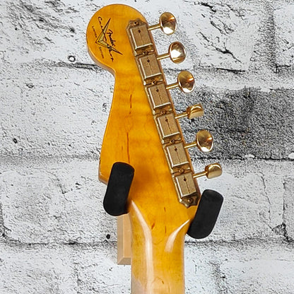 Fender Custom Shop Limited Edition - Limited Edition '55 Bone Tone Strat Relic, 2A Flame Maple Fingerboard, Wide-Fade 2-Color Sunburst with Gold Hardware