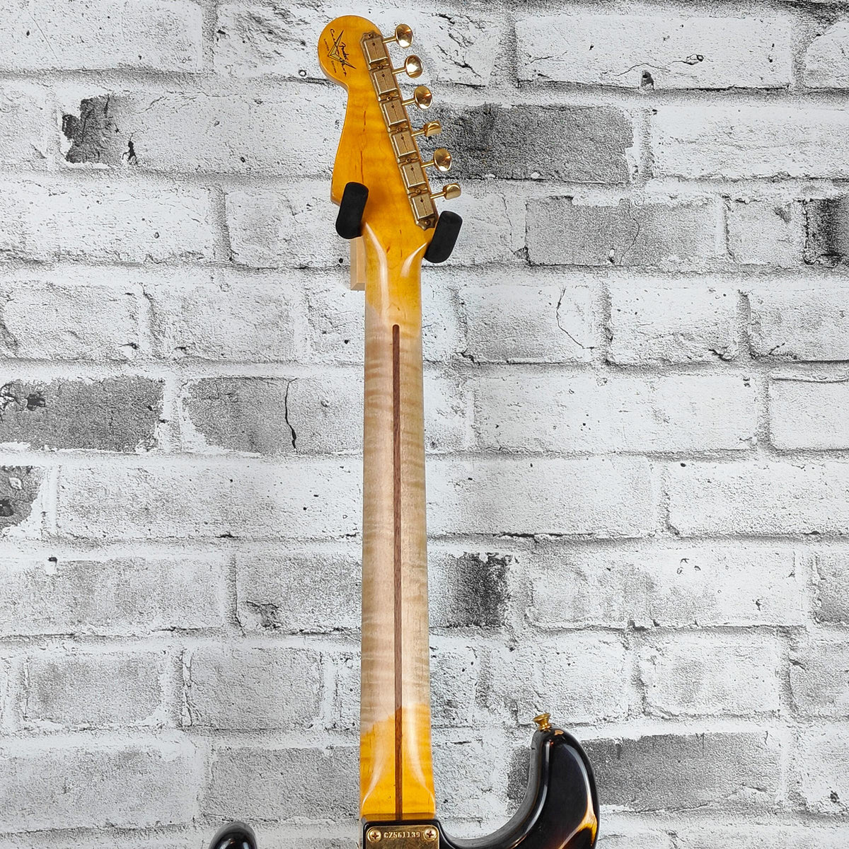 Fender Custom Shop Limited Edition - Limited Edition '55 Bone Tone Strat Relic, 2A Flame Maple Fingerboard, Wide-Fade 2-Color Sunburst with Gold Hardware