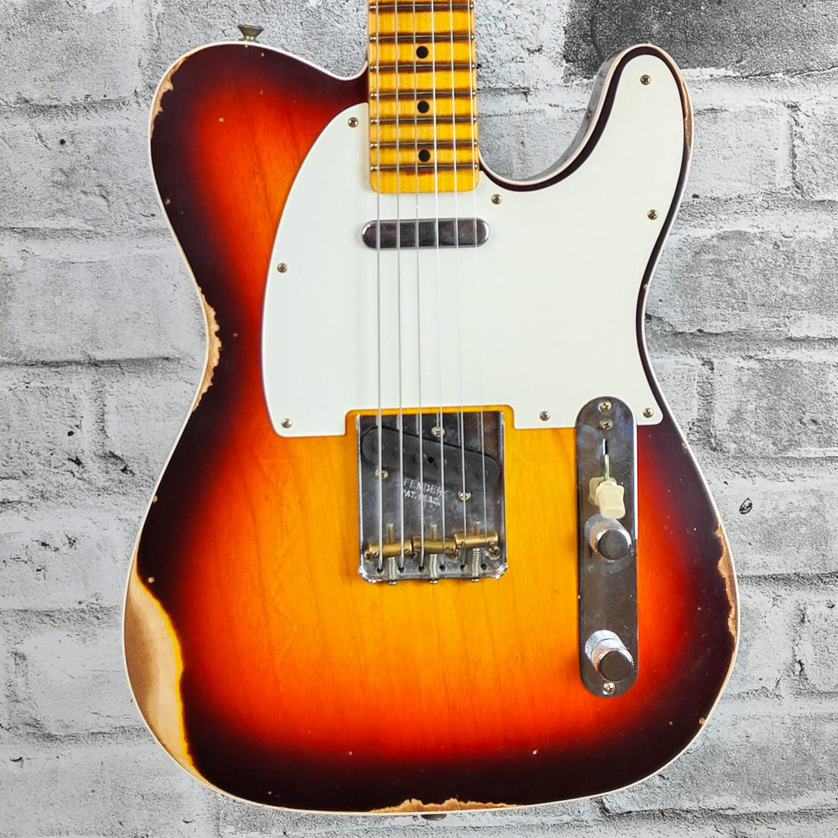 Fender Custom Shop '59 Tele Custom Relic, Maple Neck, Wide-Fade Chocolate 3-Color Sunburst