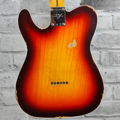 Fender Custom Shop '59 Tele Custom Relic, Maple Neck, Wide-Fade Chocolate 3-Color Sunburst
