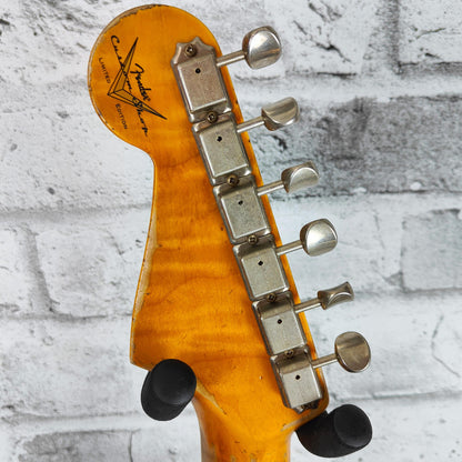 Fender Custom Shop Limited Edition Red Hot Strat Super Heavy Relic, Maple Fingerboard, Faded Aged Chocolate 3-Color Sunburst