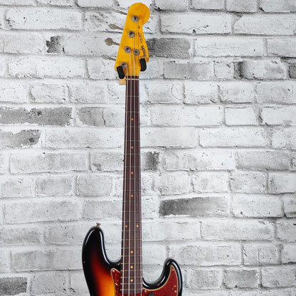 Fender Custom Shop '62 Jazz Bass Relic Rosewood Fingerboard, 3-Colour Sunburst
