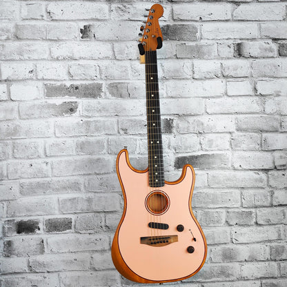 Fender American Acoustasonic Strat, Ebony Fingerboard, Shell Pink - Exclusive for Canada