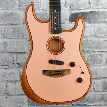 Fender American Acoustasonic Strat, Ebony Fingerboard, Shell Pink - Exclusive for Canada