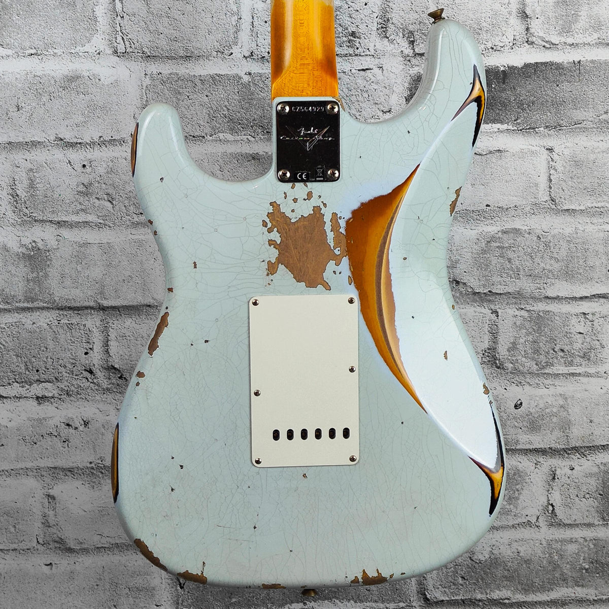 Fender Custom Shop ’61 Strat Heavy Relic, Rosewood Fingerboard, Super Faded Aged Sonic Blue over 3-Color Sunburst
