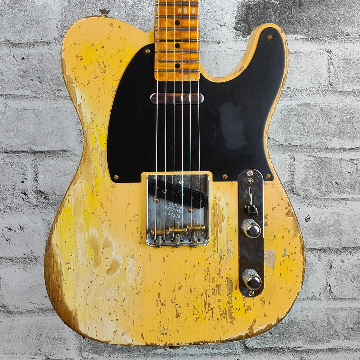 Fender Custom Shop '52 Telecaster Super Heavy Relic, Maple Neck - Aged Nocaster Blonde
