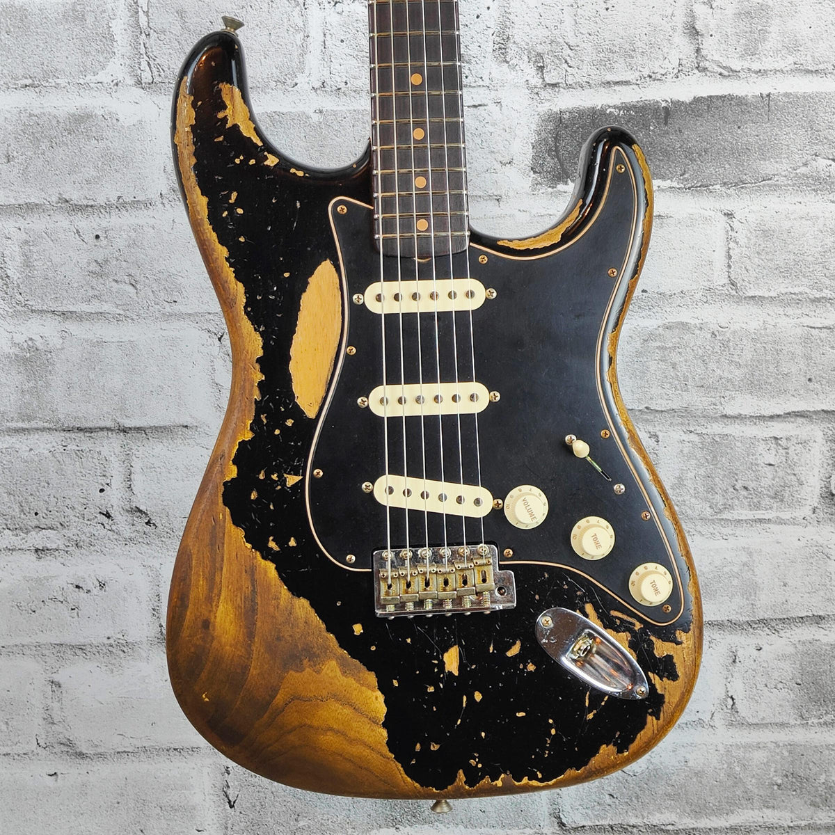 Fender Custom Shop Limited-Edition Poblano Stratocaster Super Heavy Relic, Aged Black