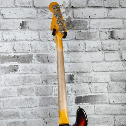 Fender Custom Shop ’62 Jazz Bass Relic Rosewood Fingerboard, 3-Colour Sunburst