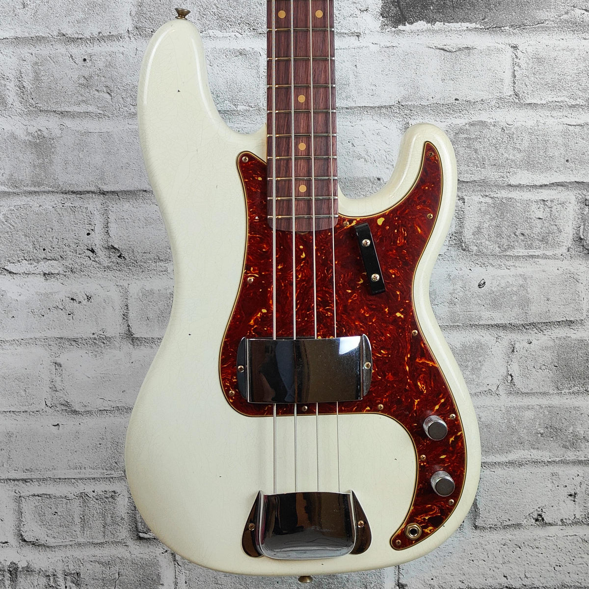Fender Custom Shop '63 Precision Bass Journeyman Relic, Rosewood Fingerboard, Aged Olympic White