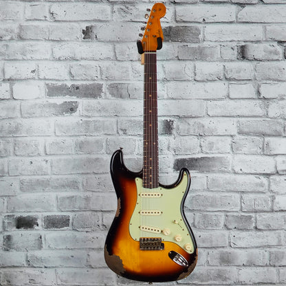 Fender Custom Shop '61 Stratocaster Heavy Relic, Rosewood Fingerboard, Super Faded Aged 3-Colour Sunburst