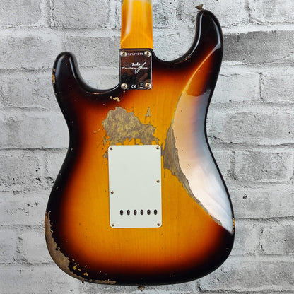 Fender Custom Shop '61 Stratocaster Heavy Relic, Rosewood Fingerboard, Super Faded Aged 3-Colour Sunburst