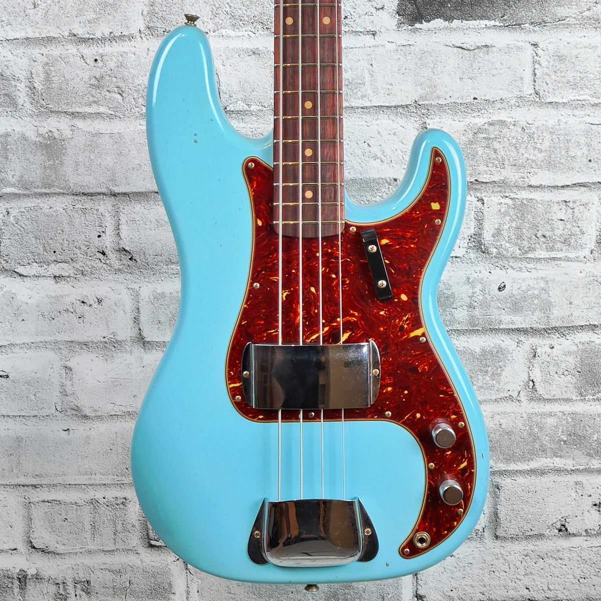 Fender Custom Shop '63 Precision Bass Journeyman Relic, Rosewood Fingerboard, Aged Daphne Blue