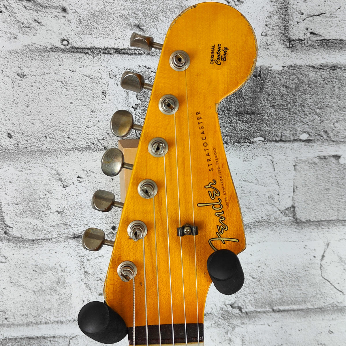 Fender Custom Shop Limited 1959 Stratocaster Super Heavy Relic, Aged Vintage White Over Chocolate 3-Tone Sunburst